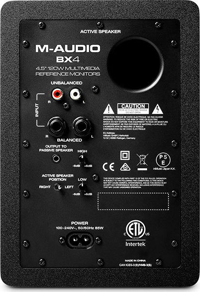 M-Audio BX4 Αυτοενισχυόμενα Ηχεία Studio Monitor 2 Δρόμων 50W (Ζεύγος) Μαύρο - Image 4