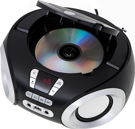 Adler Φορητό Ηχοσύστημα CD Boombox με CD / MP3 / USB / Ραδιόφωνο σε Μαύρο Χρώμα - Image 4
