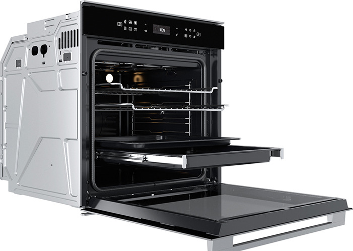 Whirlpool W7 OM4 4S1 P BL Φούρνος άνω Πάγκου 73lt Π59.5εκ. Μαύρος - Image 2
