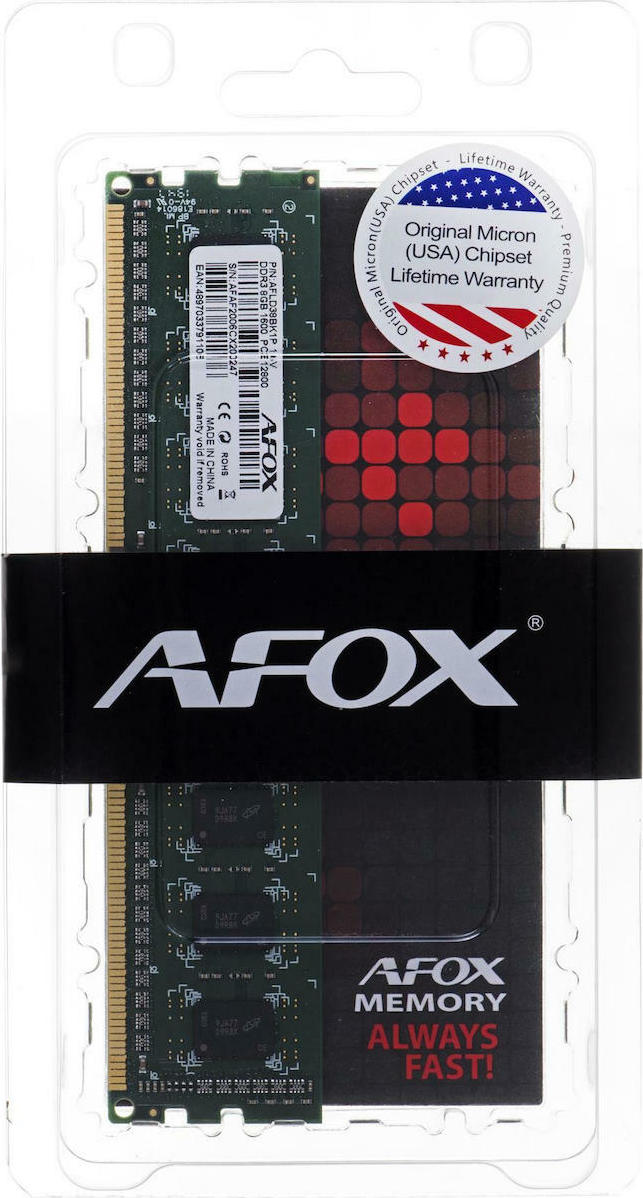 Afox 8GB DDR3 AFLD38BK1L