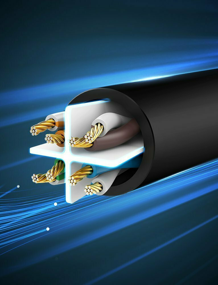 Ugreen U/UTP Cat.6 Καλώδιο Δικτύου Ethernet 3m Μαύρο 1τμχ (20161) - Image 2