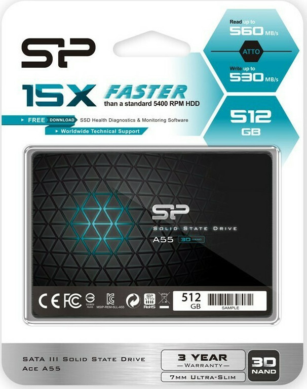 Silicon Power Ace A55 SSD 512GB 2.5'' SATA III SP512GBSS3A55S25 - Image 2