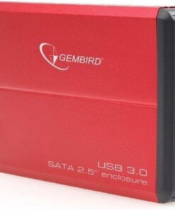 Alternative view of Gembird Θήκη για Σκληρό Δίσκο 2.5" SATA III με σύνδεση USB 3.0 σε Κόκκινο χρώμα EE2-U3S-2-R