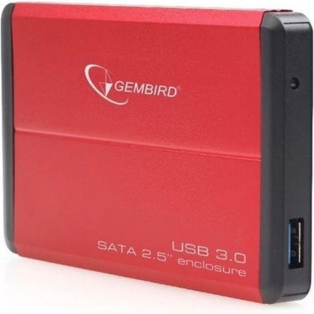 Gembird Θήκη για Σκληρό Δίσκο 2.5" SATA III με σύνδεση USB 3.0 σε Κόκκινο χρώμα EE2-U3S-2-R - Image 2