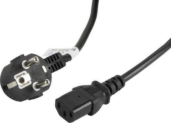 Lanberg IEC C13 - Schuko Cable 5m Μαύρο (CA-C13C-11CC-0050-BK)