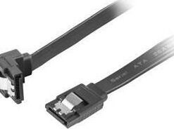 Alternative view of Lanberg 7-Pin SATA III - 7-Pin SATA III Cable 50cm Μαύρο (CA-SASA-13CU-0050-BK)