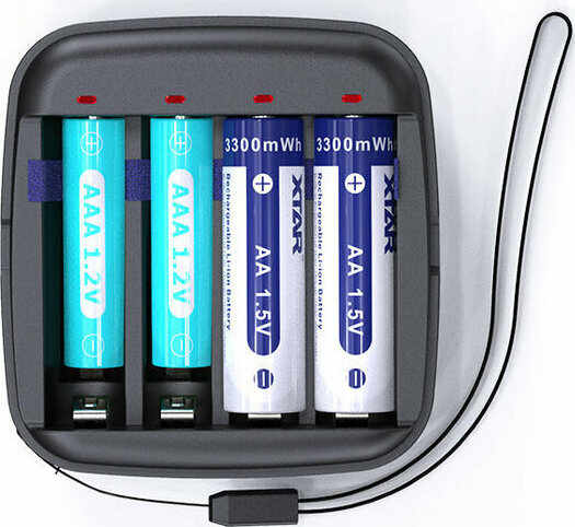 XTAR BC4 USB Φορτιστής 4 Μπαταριών Li-ion/Ni-MH Μεγέθους AA/AAA