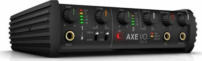 IK Multimedia Εξωτερική Επαγγελματική Κάρτα Ήχου AXE I/O Solo Συνδεσιμότητα USB - Image 4