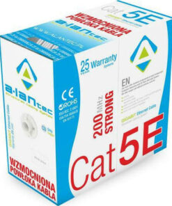 A-LAN U/UTP Cat.5e Καλώδιο Δικτύου Ethernet χωρίς ακροδέκτες 305m Γκρι 1τμχ KIU5STR305