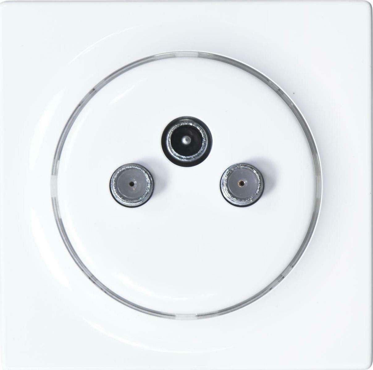 Fibaro Walli N Πρίζα Κεραίας Τηλεόρασης, Δορυφορικής και Ραδιοφώνου σε Λευκό Χρώμα FGWTFEU-021