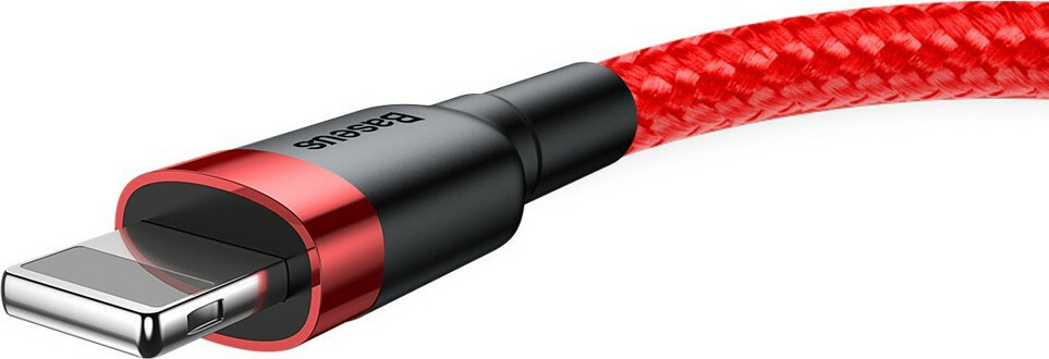 Baseus Braided USB to Lightning Cable Κόκκινο 2m (CALKLF-C09) - Image 6