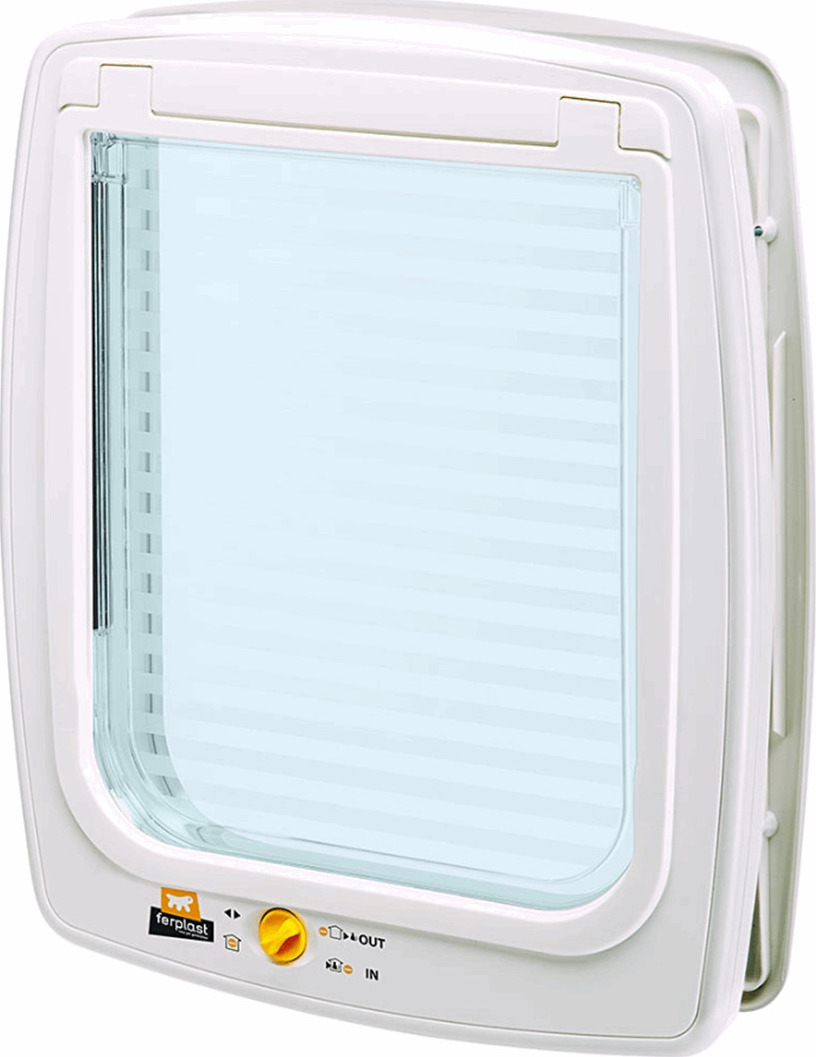 Ferplast Swing 15 Πόρτα Σκύλου & Γάτας 41.2x48.2x9.6εκ. από Πλαστικό σε Λευκό Χρώμα 41.2 x 48.2 x 48.2εκ.