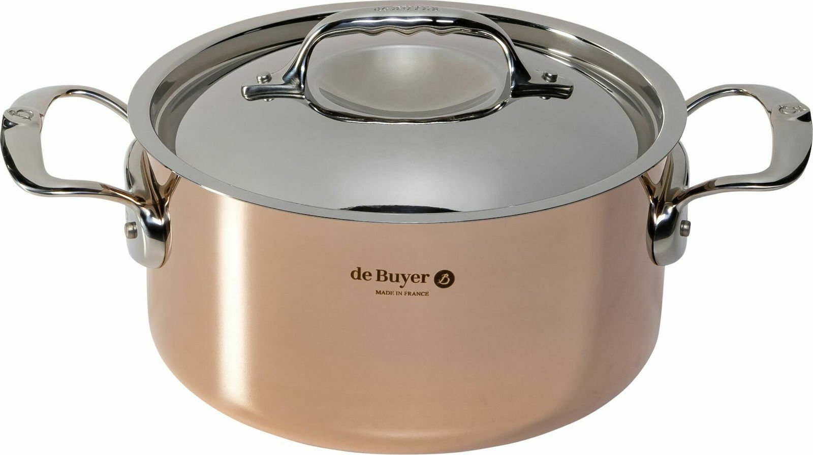 De Buyer Prima Matera Βαθιά Ανοξείδωτη Κατσαρόλα 3.3lt / 20cm 6242.20