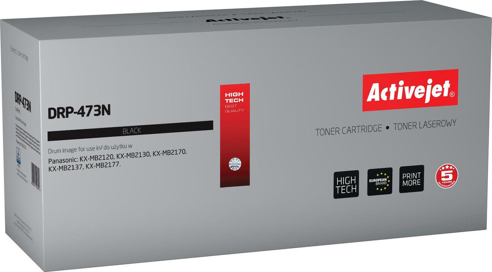 Active Jet Συμβατό Drum για Laser Εκτυπωτή Panasonic KX-FAT473X 10000 Σελίδων Μαύρο
