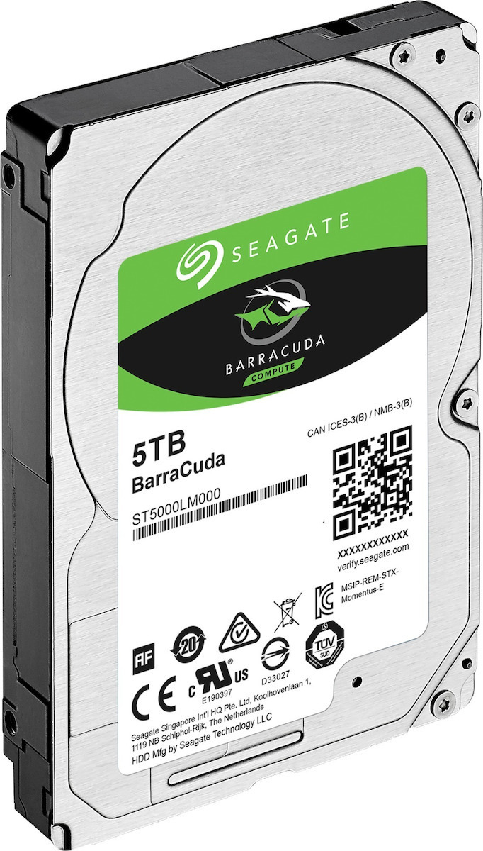 Seagate Barracuda 5TB HDD Σκληρός Δίσκος 2.5" SATA III 5400rpm με 128MB Cache για Desktop / Laptop ST5000LM000