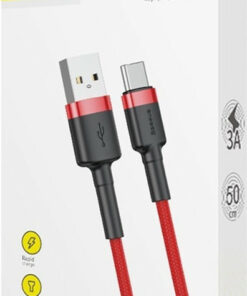 Alternative view of Baseus Cafule Braided USB 2.0 Cable USB-C male - USB-A Κόκκινο 0.5m (CATKLF-A09)