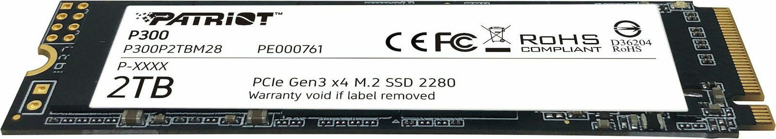 Patriot P300 SSD 2TB M.2 NVMe PCI Express 3.0 P300P2TBM28 - Image 3