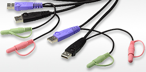 Aten 2-Port USB HDMI/Audio Cable KVM Switch with Remote Port Selector - Image 3