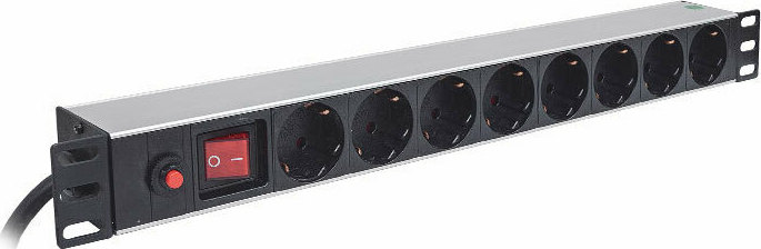 Intellinet Πολύπριζο Rack 19" με 8 Sockets Μαύρο - Image 2