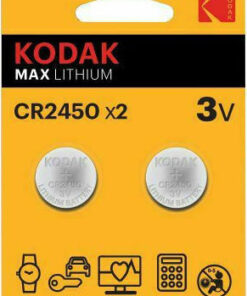 Kodak Max Lithium Μπαταρίες Ρολογιών CR2450 3V 2τμχ