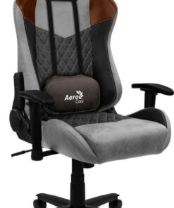Aerocool Duke AeroSuede Υφασμάτινη με Ρυθμιζόμενα Μπράτσα Μαύρο/Καφέ/Γκρι