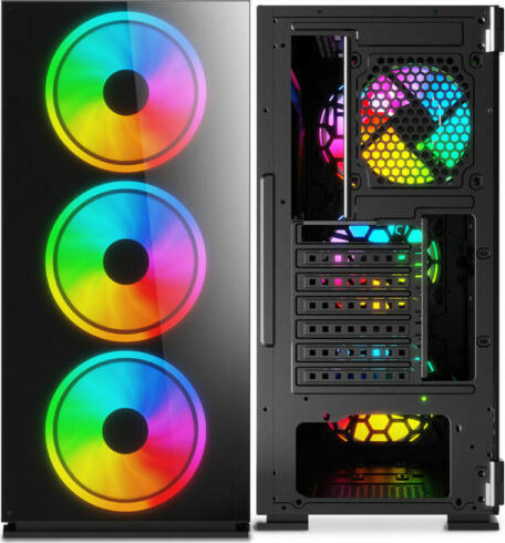 Savio Prime X1 ARGB Gaming Full Tower με Πλαϊνό Παράθυρο - Image 4