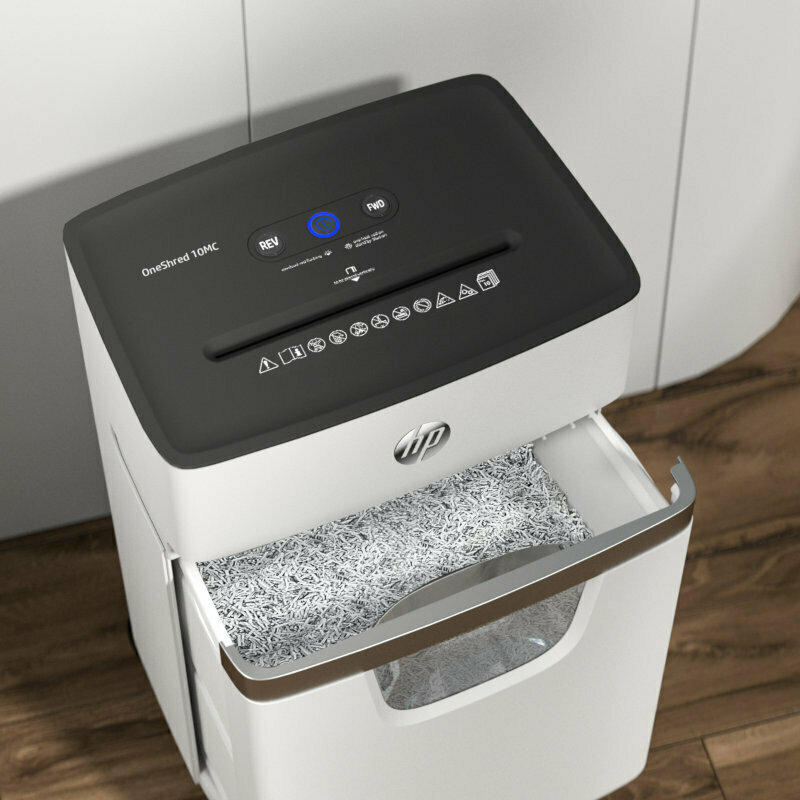 HP Καταστροφέας Εγγράφων Oneshred Micro Cut 10 Φύλλων με Κάδο 20lt - Image 4