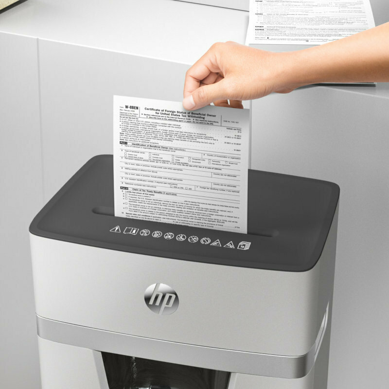HP Καταστροφέας Εγγράφων Oneshred Micro Cut 10 Φύλλων με Κάδο 20lt - Image 3