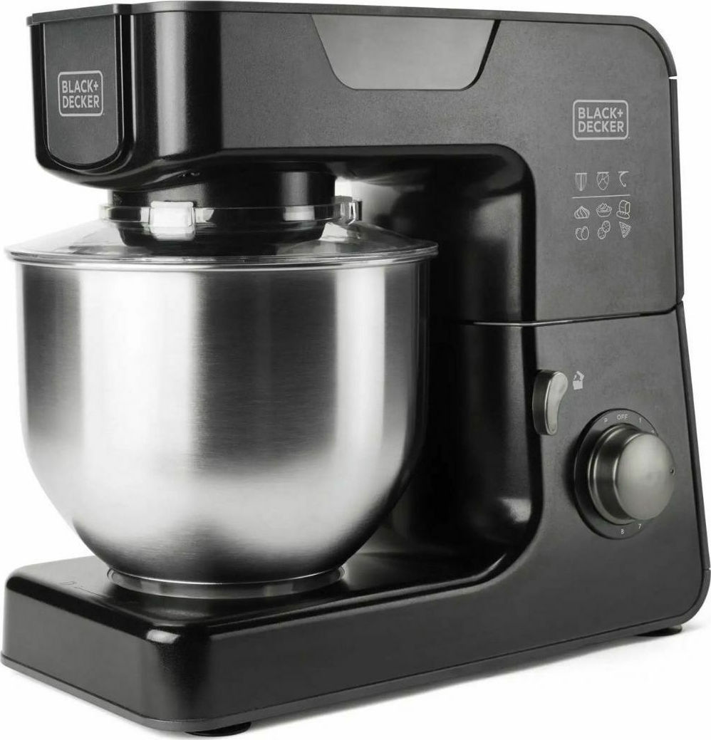 Black & Decker BXKM1000E Κουζινομηχανή 1000W με Ανοξείδωτο Κάδο 5.2lt