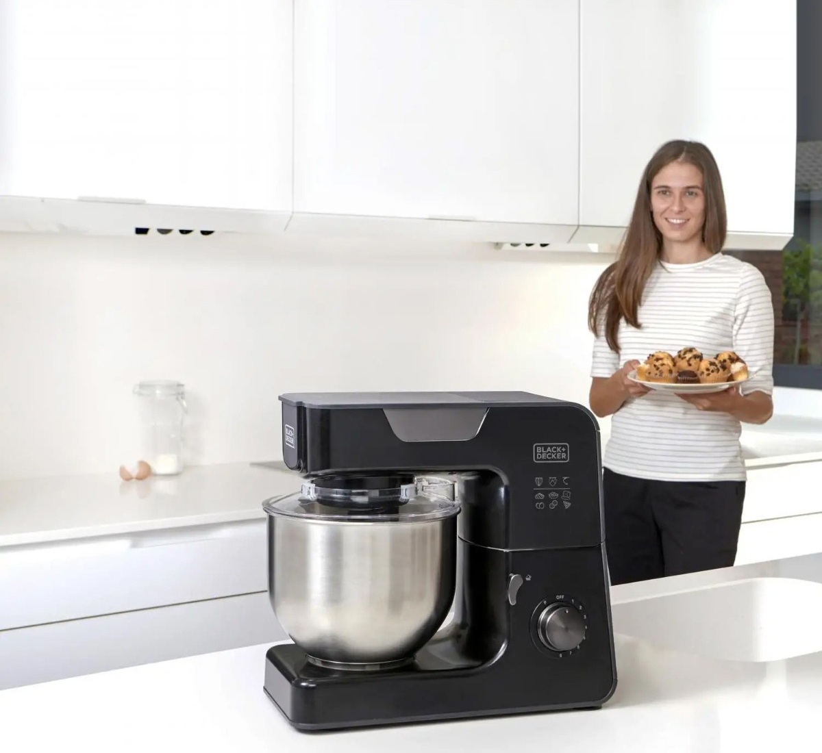 Black & Decker BXKM1000E Κουζινομηχανή 1000W με Ανοξείδωτο Κάδο 5.2lt - Image 5