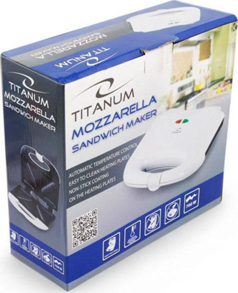 Esperanza Titanum Mozzarella 750W για 2 Τοστ Λευκή - Image 2