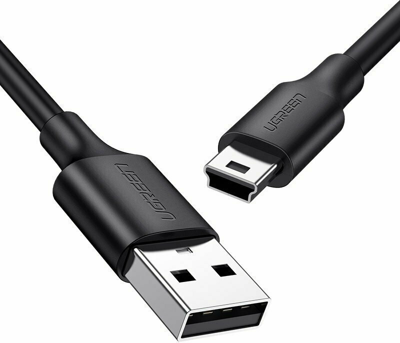 Ugreen USB 2.0 Cable USB-A male - mini USB-B male Μαύρο 1.5m 10385