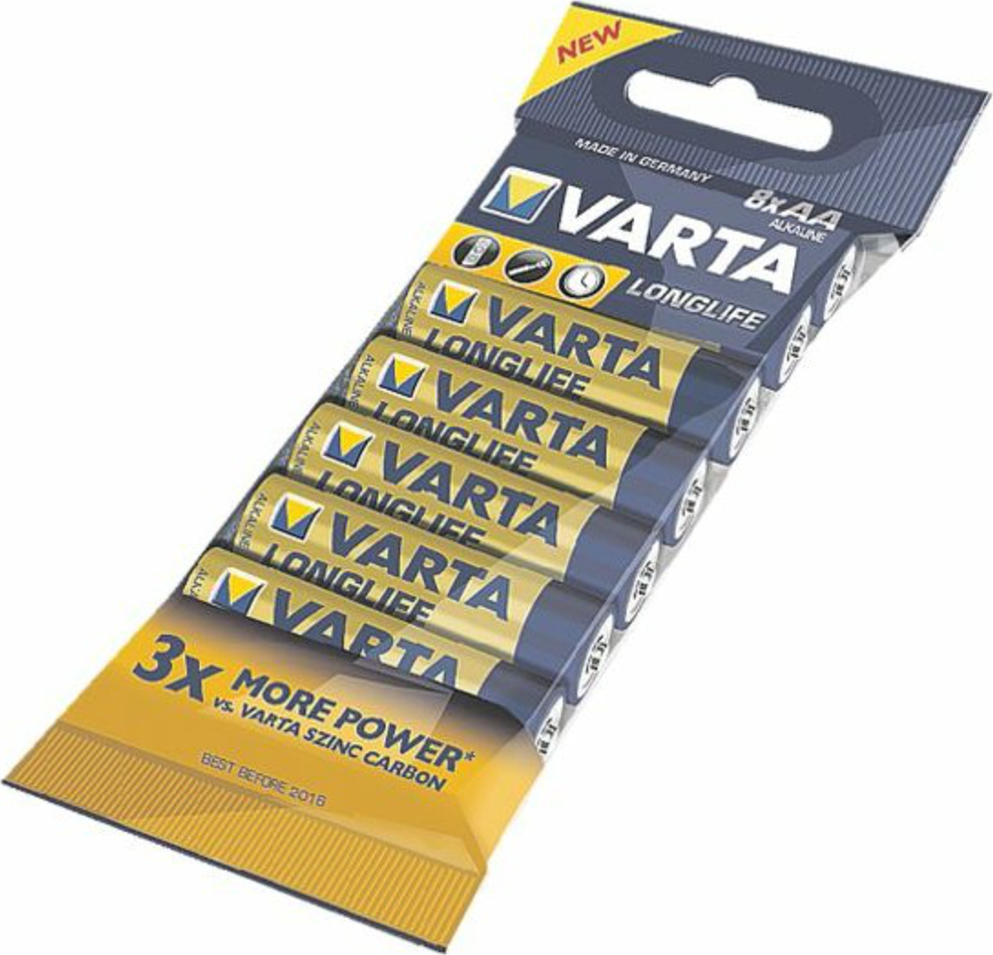 Varta LongLife AA 1.5V 8τμχ 04106101328