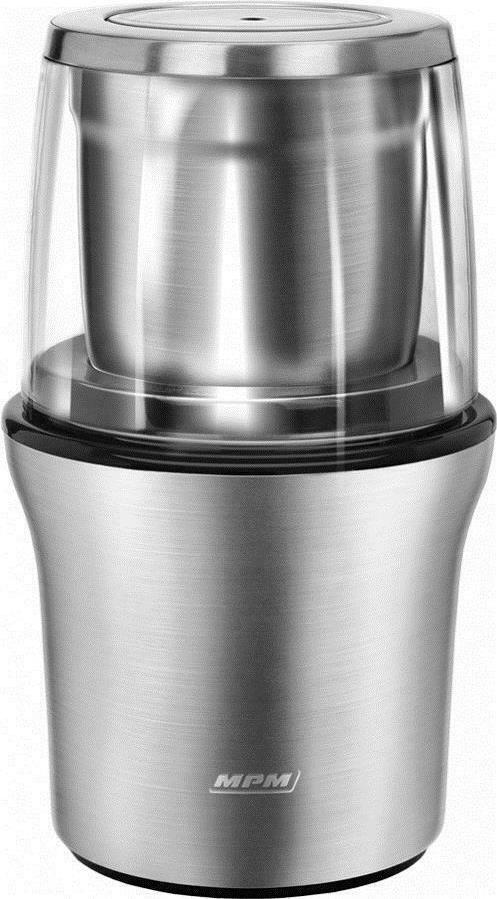 MPM Ηλεκτρικός Μύλος Καφέ 200W με Χωρητικότητα 70gr Ασημί