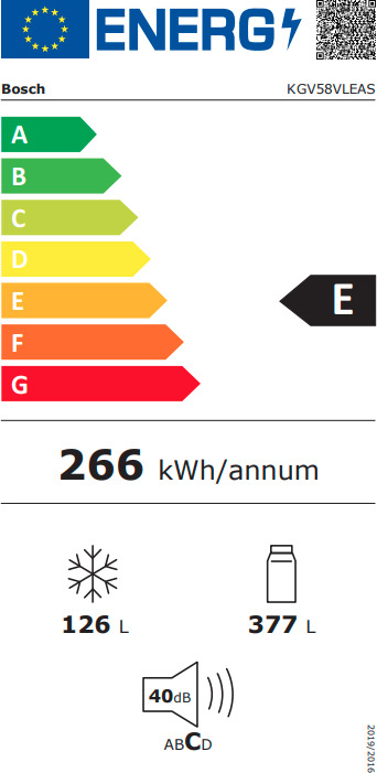 Bosch Ψυγειοκαταψύκτης 503lt Inox KGV58VLEAS - Image 9