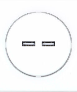 Alternative view of Fibaro Walli N Χωνευτή Πρίζα Ρεύματος με 2 Θύρες USB Λευκή