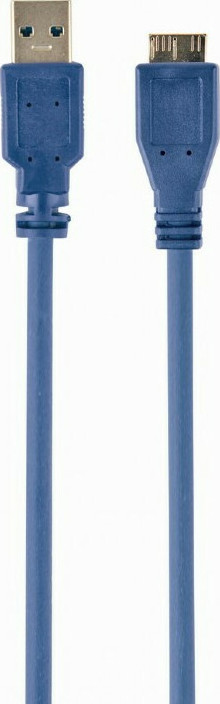 Cablexpert Regular USB 3.0 to micro USB Cable Μπλε 0.5m (CCP-mUSB3-AMBM-0.5M) - Image 2