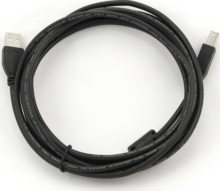 Cablexpert USB 2.0 Cable USB-A male - USB-B male 3m (CCF-USB2-AMBM-10) - Image 2