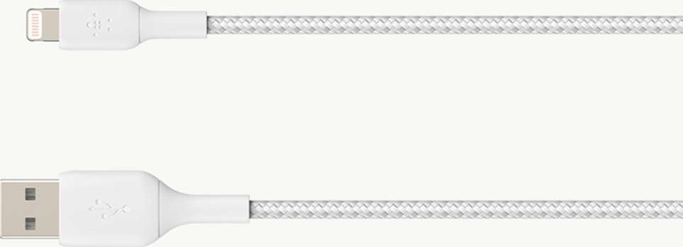 Belkin Braided USB to Lightning Cable Λευκό 0.15m (CAA002bt0MWH) - Image 3