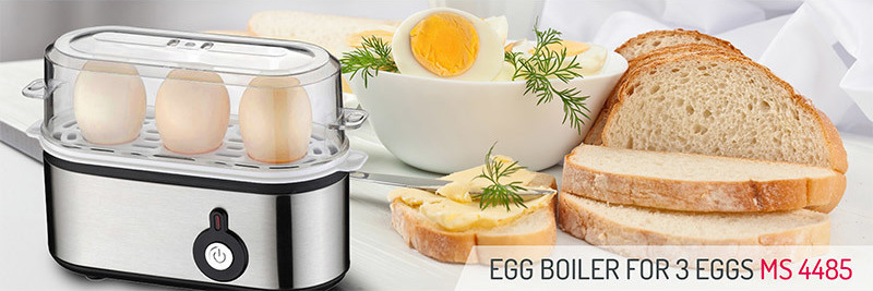 Mesko MS-4485 Βραστήρας Αυγών 3 Θέσεων 350W Ασημί - Image 8