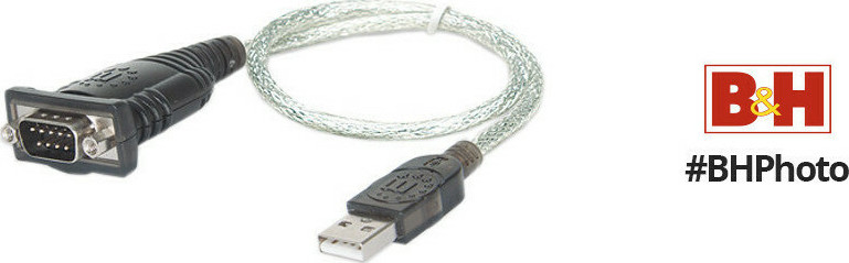 Manhattan Καλώδιο USB-A σε RS232 9-pin male 0.45m - Image 2