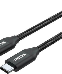 Alternative view of Unitek USB 2.0 USB-C male - USB-C 100W 2m (C14059BK)