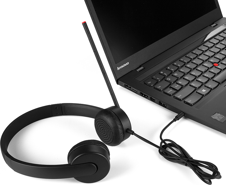Lenovo Essential Stereo Analog Μαύρο - Image 2