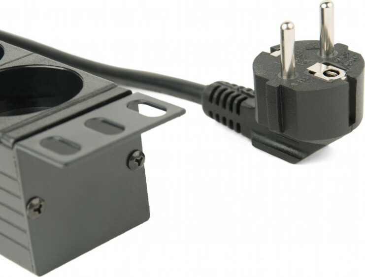 Gembird EG-PDU-014 Πολύπριζο Rack 1U 8x Schuko Μαύρο - Image 2