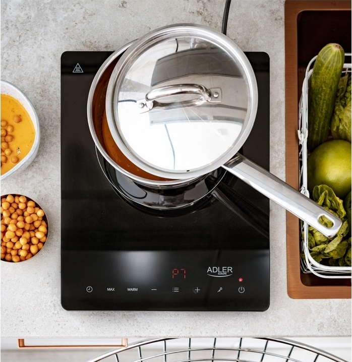 Adler AD-6513 Επιτραπέζια Εστία Επαγωγική Μονή Μαύρη - Image 5