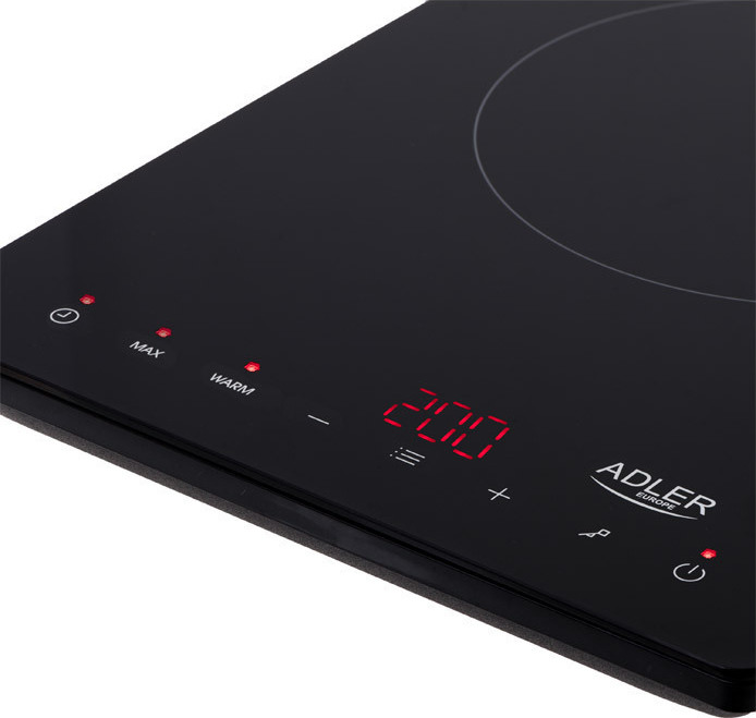 Adler AD-6513 Επιτραπέζια Εστία Επαγωγική Μονή Μαύρη - Image 2