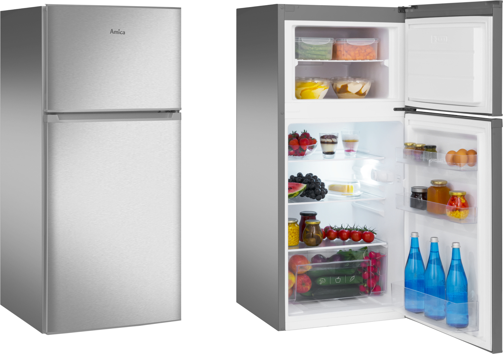 Amica Δίπορτο 167lt Inox FD2015.4X - Image 4