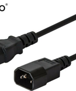 Alternative view of Savio power cable Schuko - IEC C14 Cable 1.2m Μαύρο (CL-99)