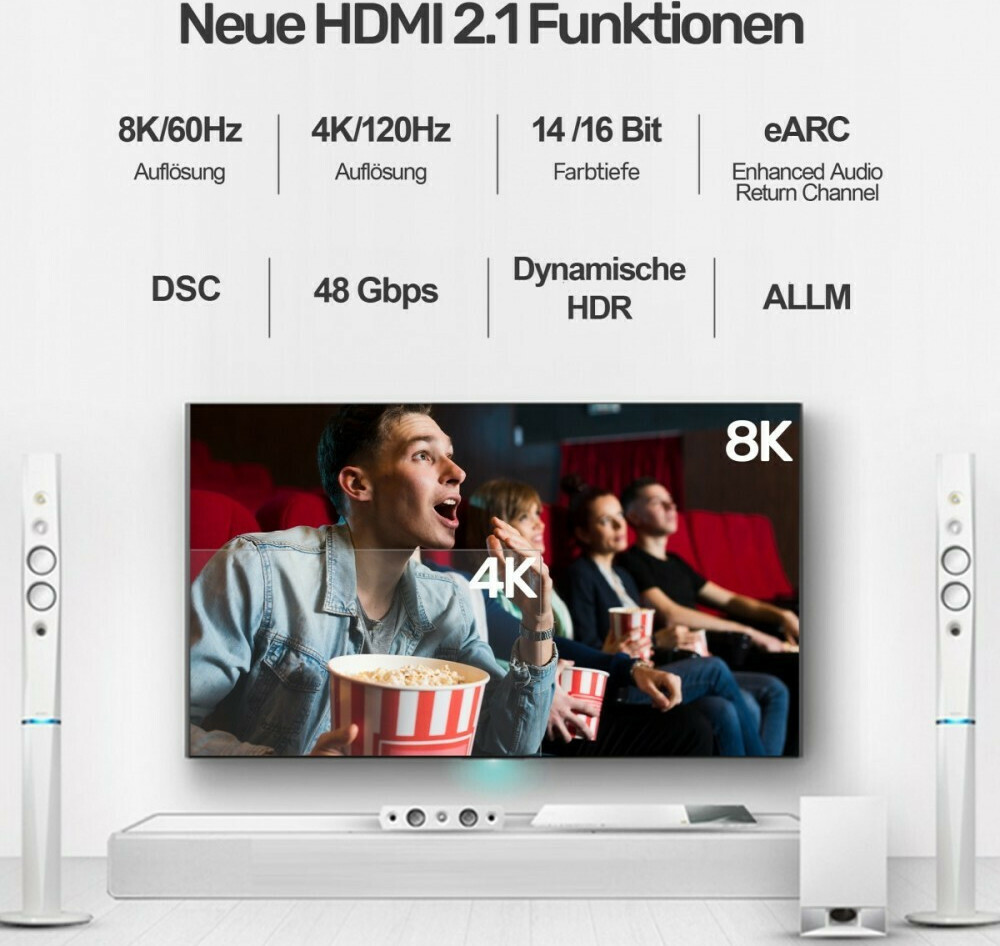 Unitek HDMI 2.1 HDMI male - HDMI male 3m Μαύρο (C139W) - Image 3