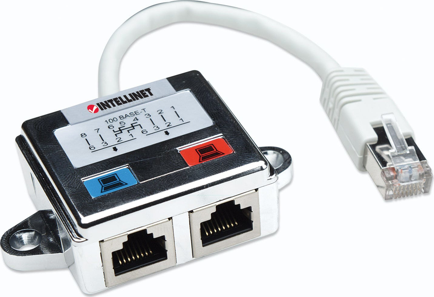 Intellinet 2-Port Modular Distributor, Cat5e, FTP - Image 3